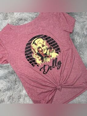 Dolly Parton Pink Graphic T-shirt